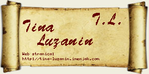 Tina Lužanin vizit kartica